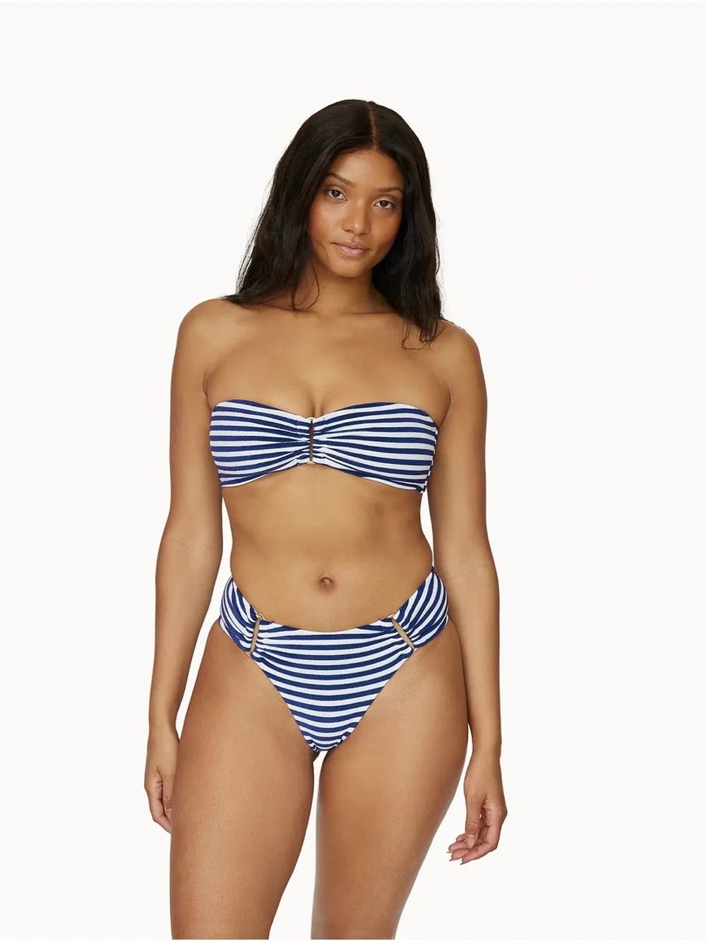 PQ Swim Navy & White Striped Bikini Set